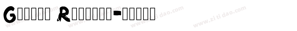 Grunge Regular字体转换